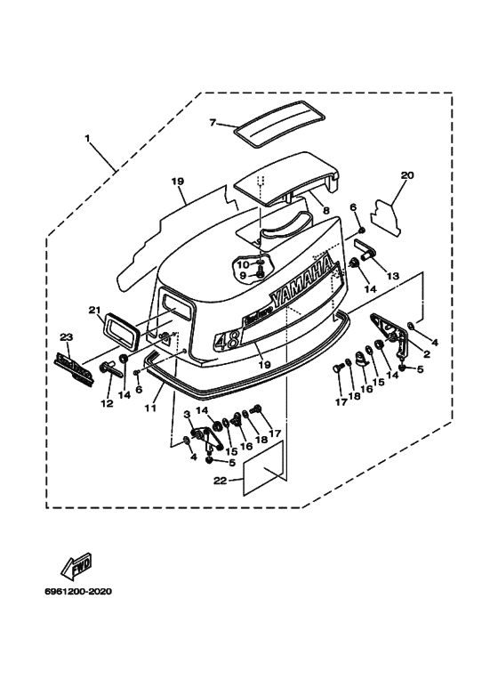 Yamaha Outboard Parts - 55 MHS/L E55C (6A3) / Europe (030) / 2003